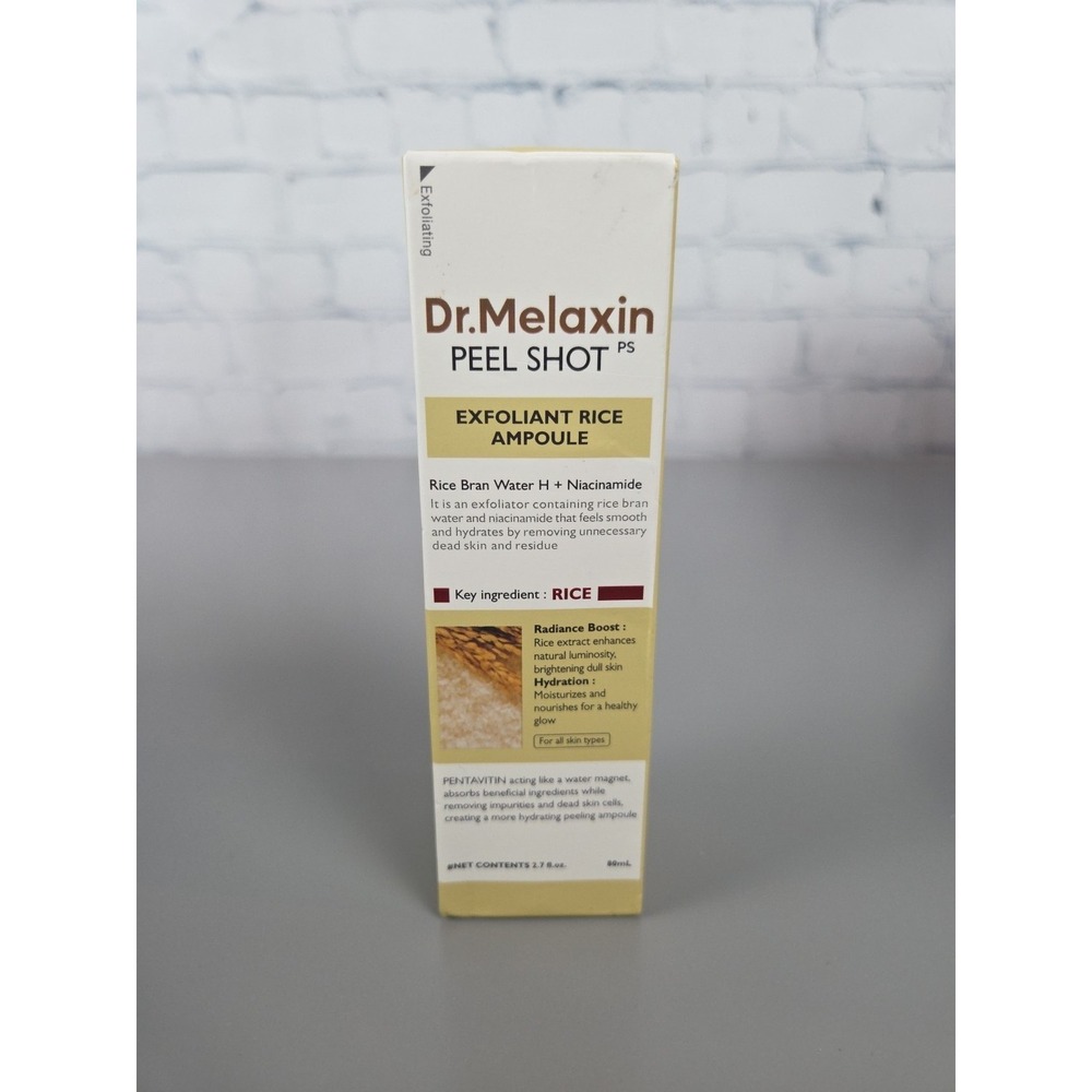 [US Seller] Dr. Melaxin Peel Shot Exfoliant Rice‎ Ampoule 2.7 fl oz (80 ml)